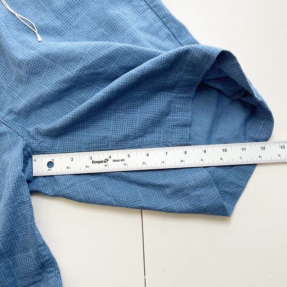 AG Jeans‎ Mens The Wanderer Short SIze 36 Blue Pattern Linen Cotton Blend NWT - Picture 9 of 10